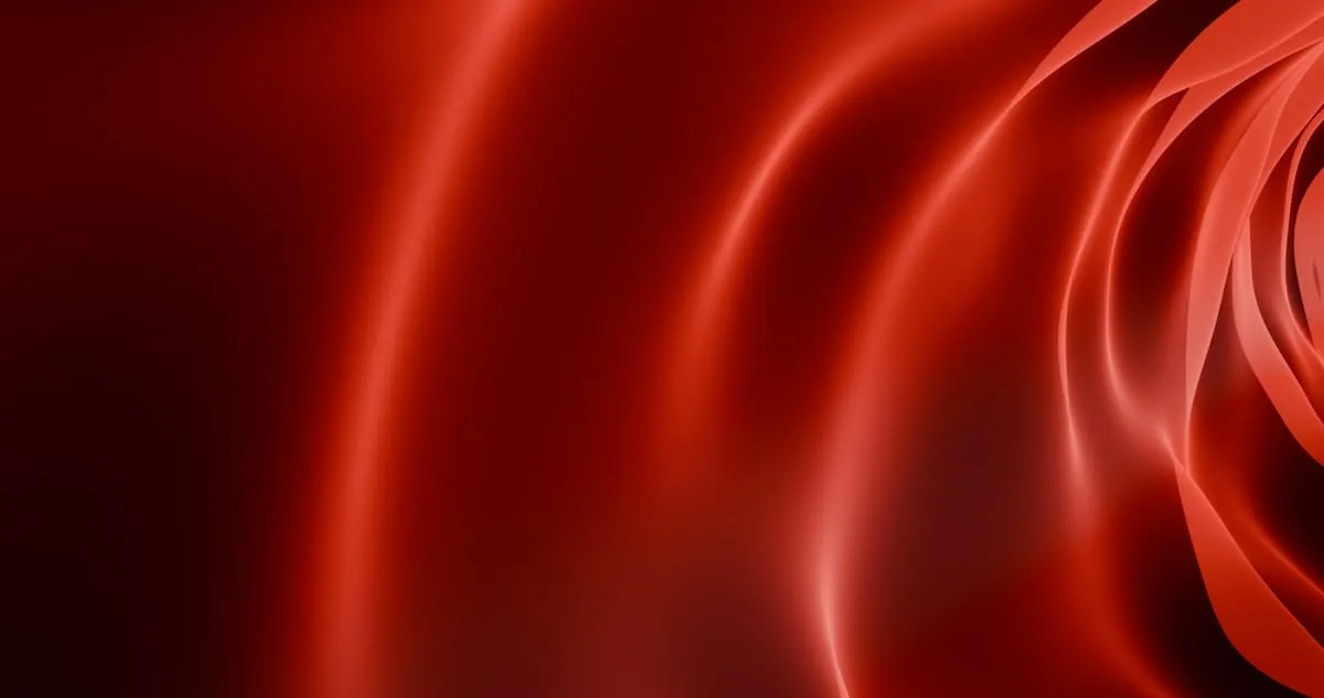 Ruby red satin fabric with dramatic depth