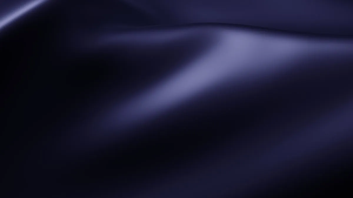 Midnight navy satin textile with a soft shine
